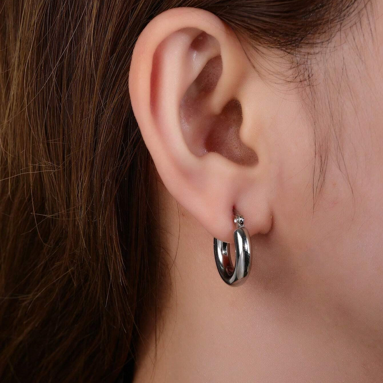 Pendientes de acero inoxidable