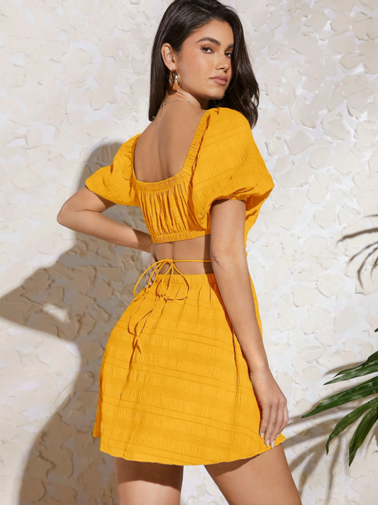 Vestido Campo Limón de Rosa
