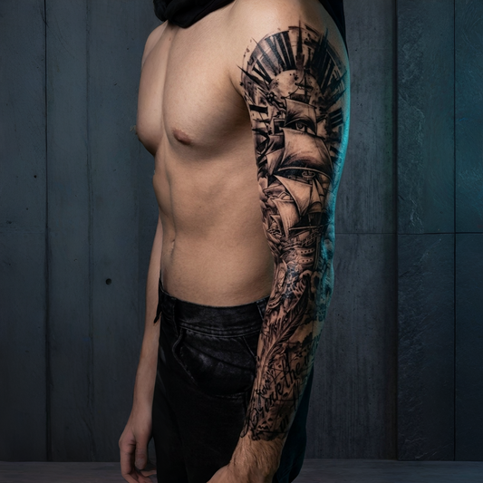 Tatuaje temporal Brazo Marinero Shein