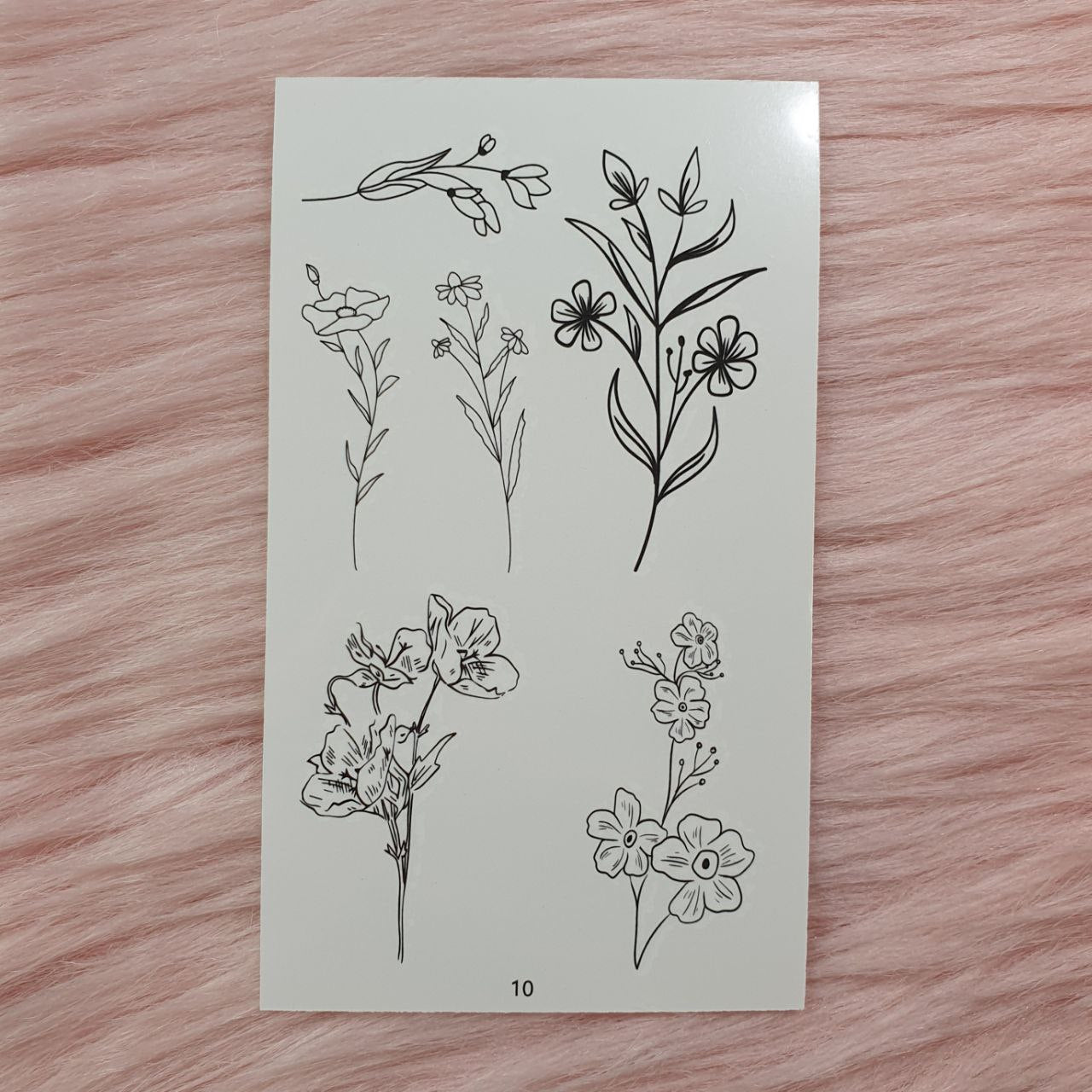 Tatuajes Temporales de Flores y más Shein