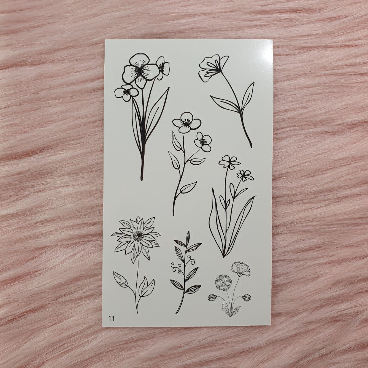 Tatuajes Temporales de Flores y más Shein