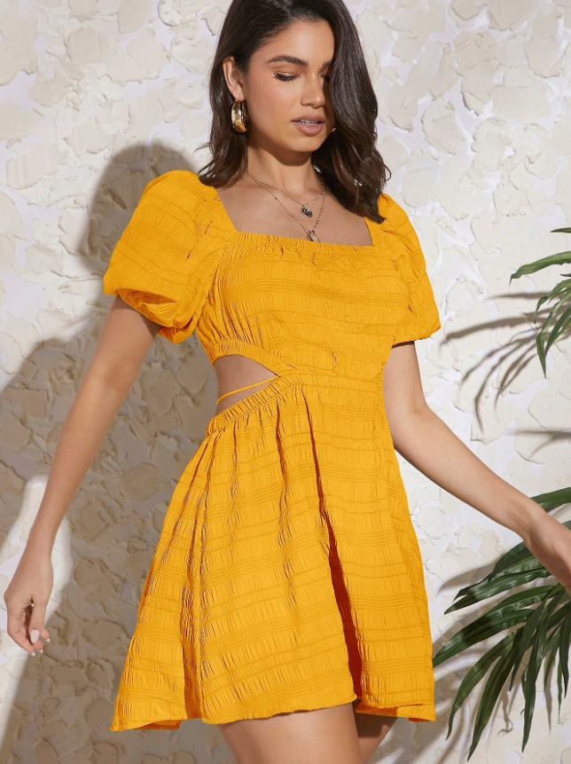 Vestido Campo Limón de Rosa