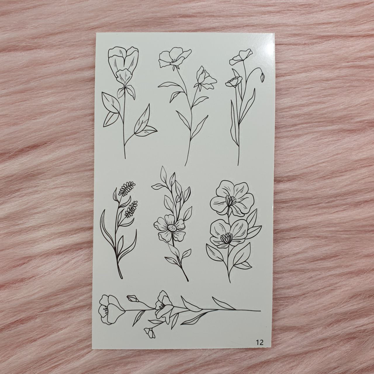 Tatuajes Temporales de Flores y más Shein