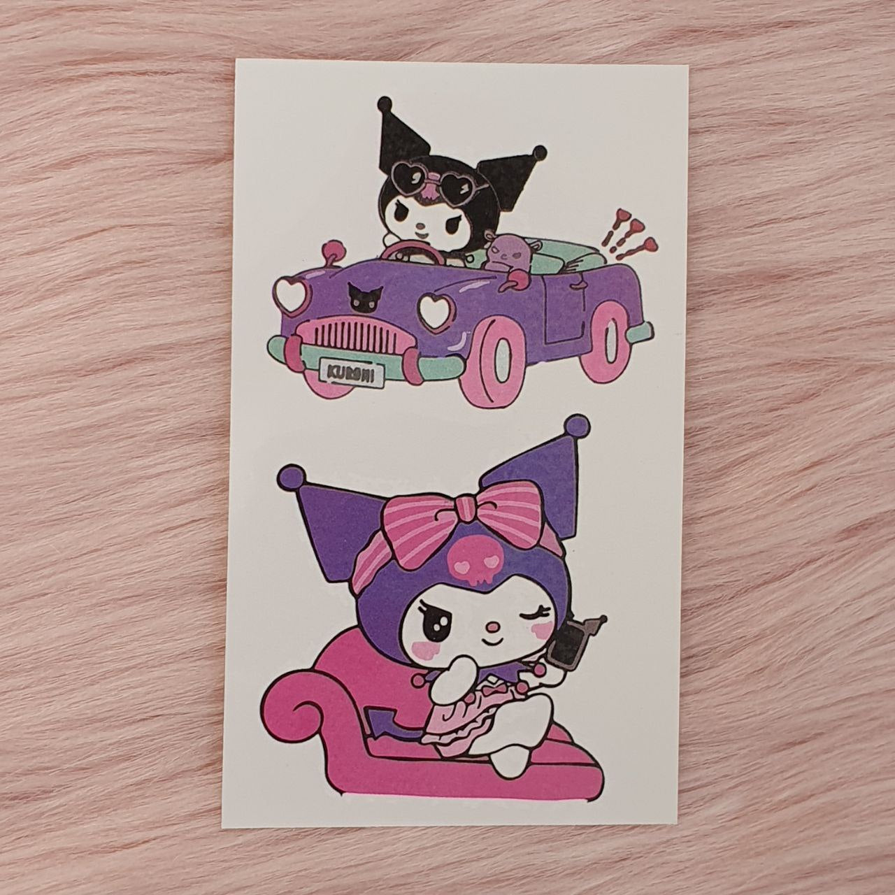Tatuajes Temporales Kuromi Shein