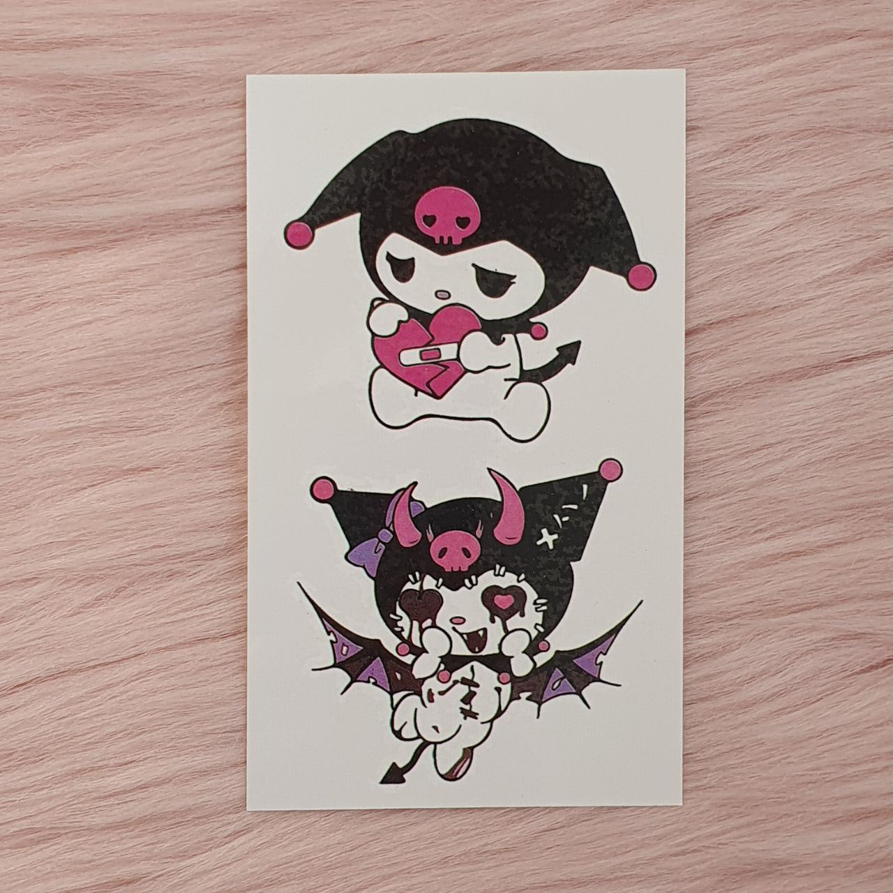 Tatuajes Temporales Kuromi Shein