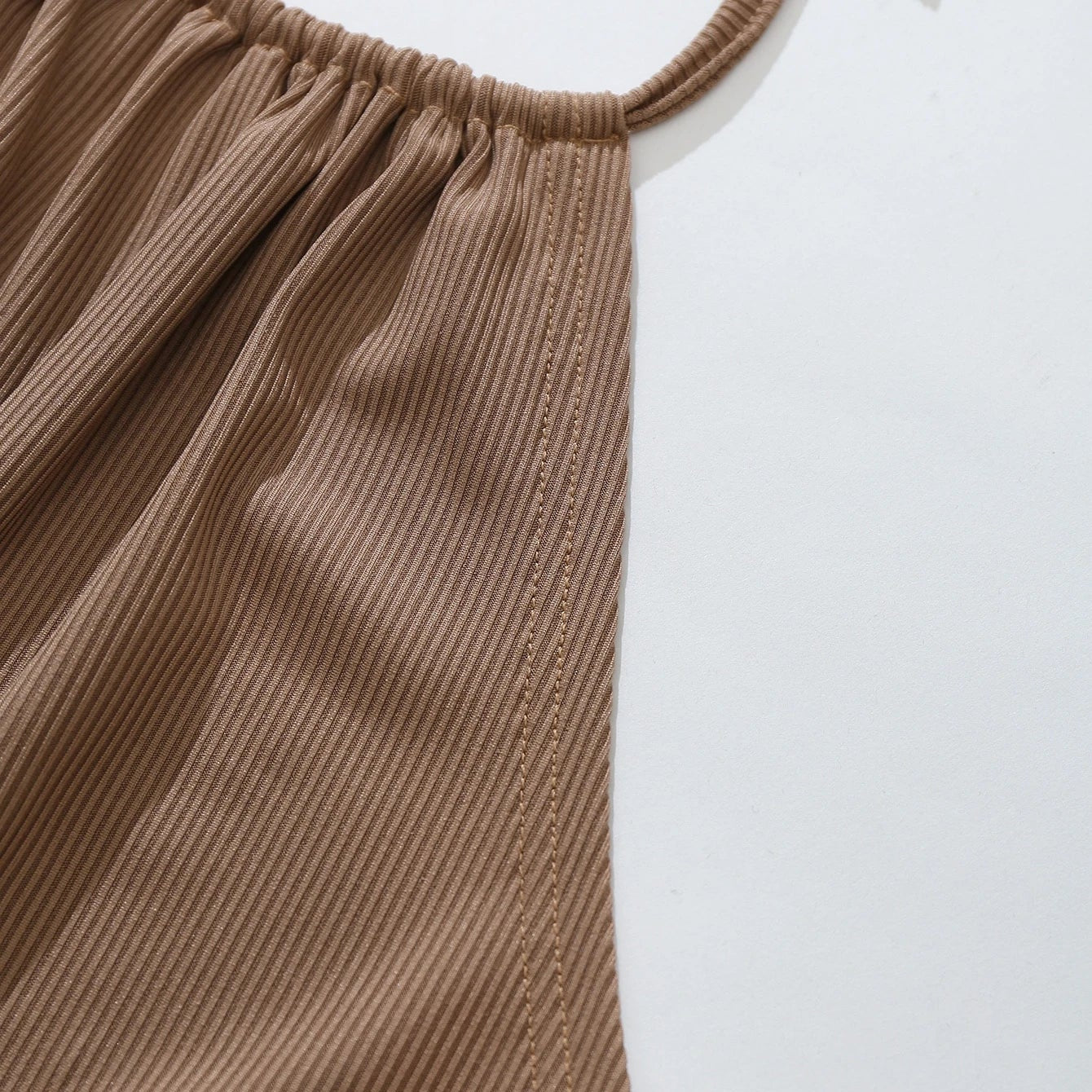 Top Halter Crop con Cordón INAWLY – Estilo Casual y Sexy