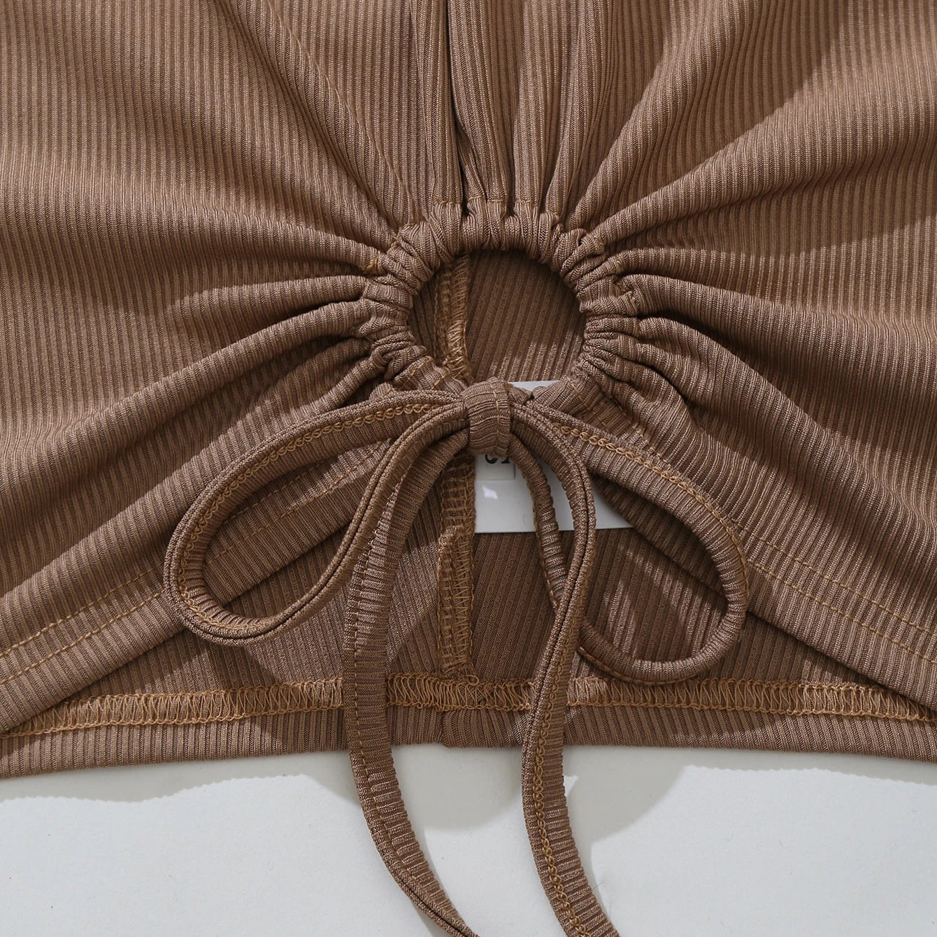 Top Halter Crop con Cordón INAWLY – Estilo Casual y Sexy