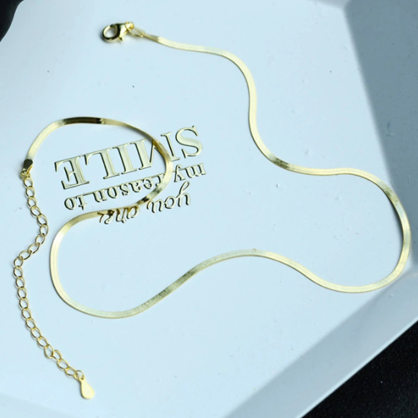  COLLAR DE CADENA DE PLATA 