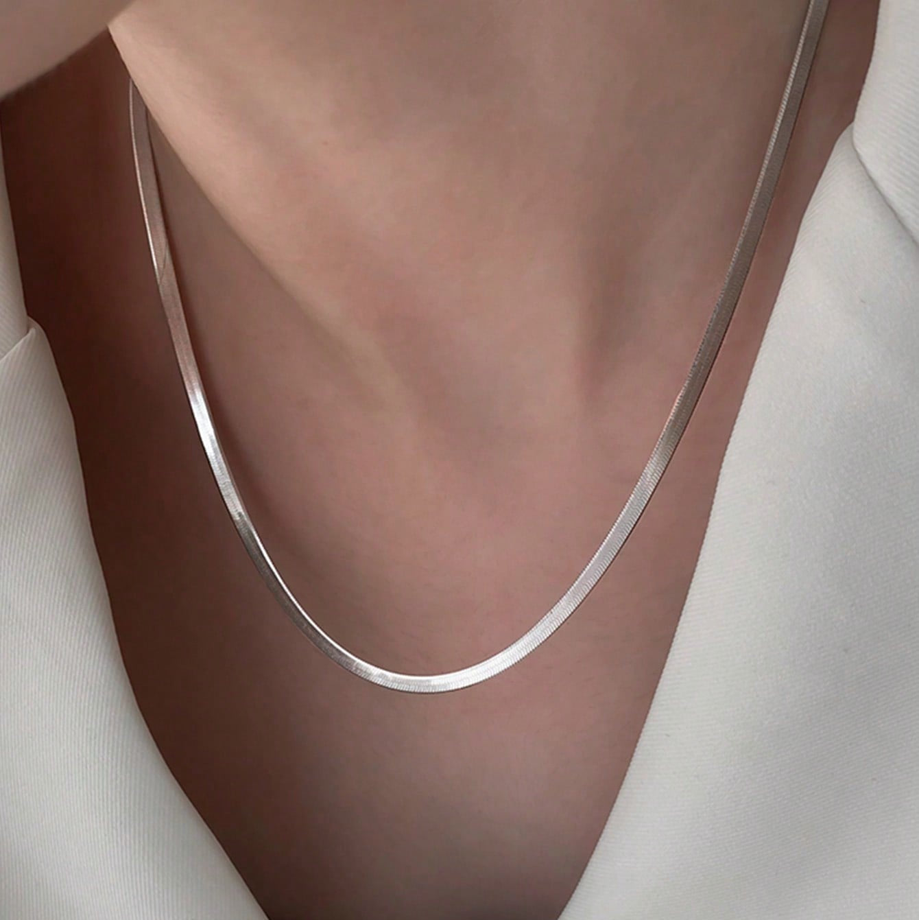Collar de Plata Esterlina Italiana para Hombres y Mujeres