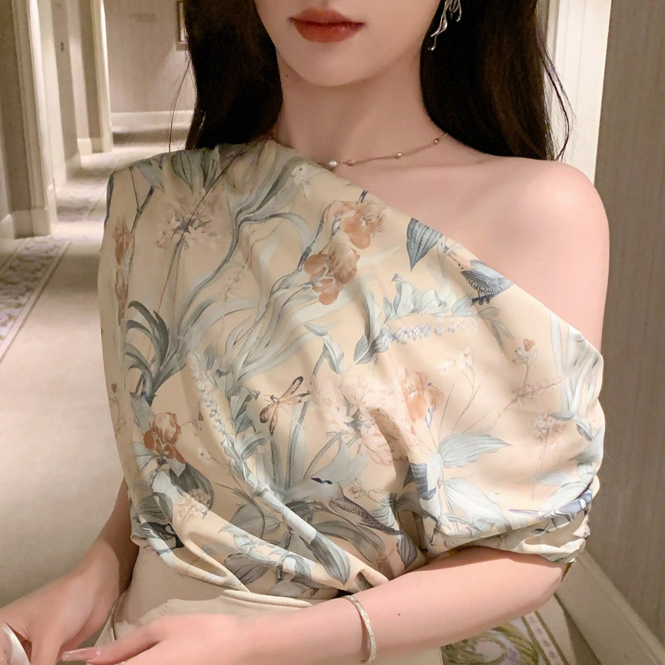 Blusa de Mujer con Estampado Floral