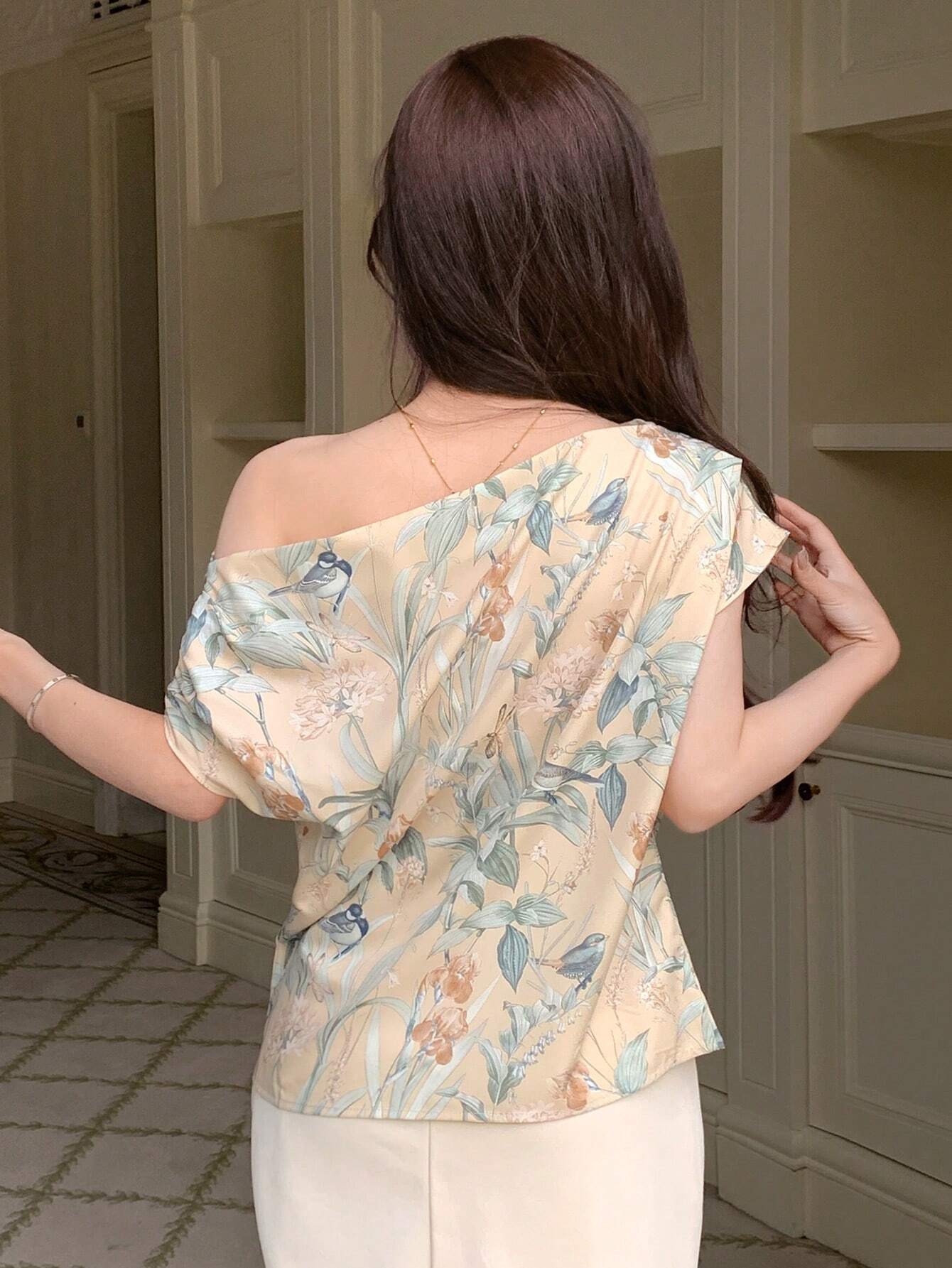 Blusa de Mujer con Estampado Floral