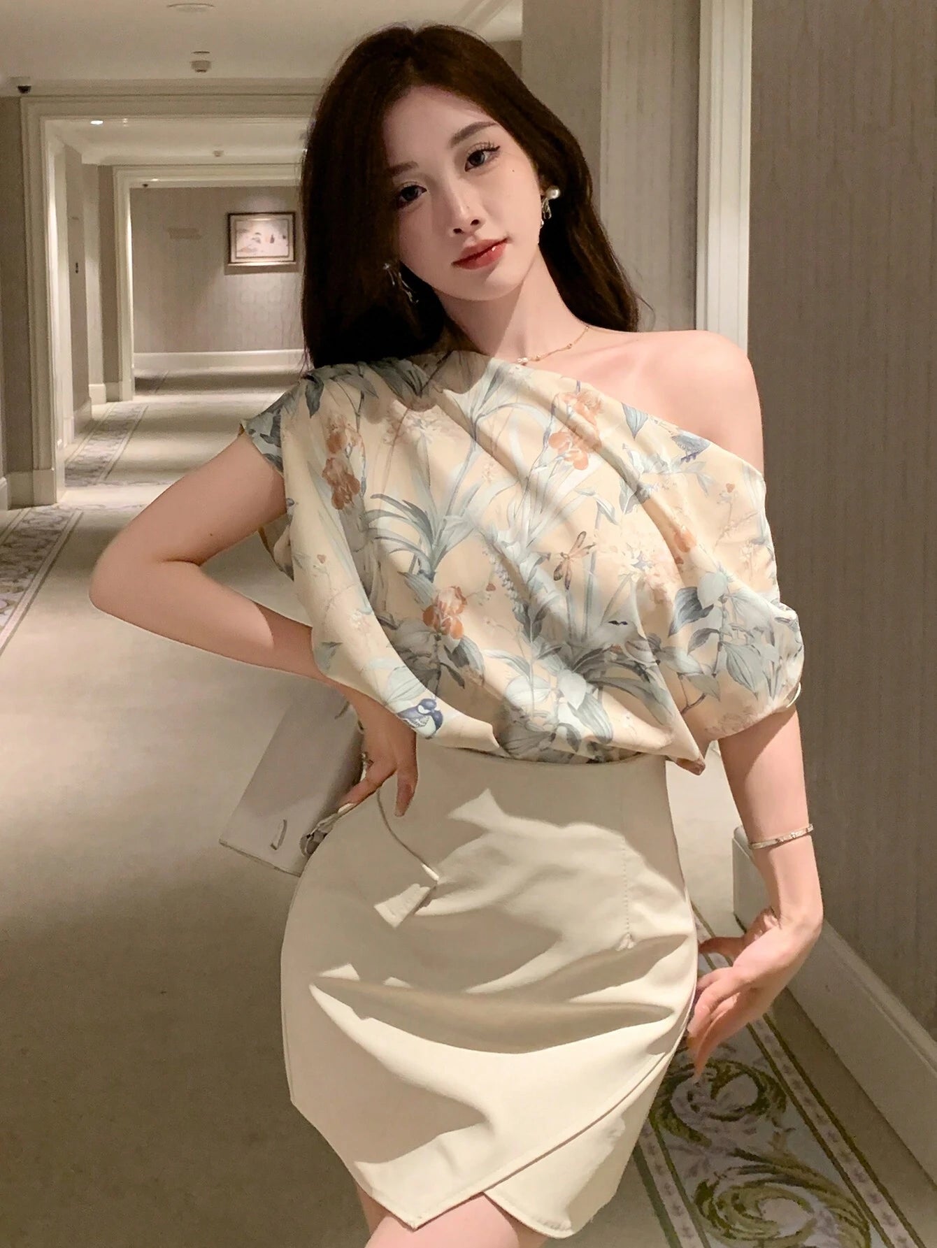 Blusa de Mujer con Estampado Floral