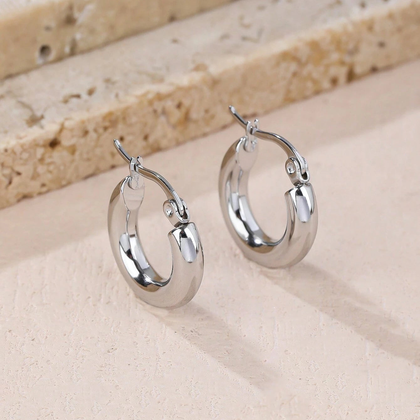 Pendientes de acero inoxidable