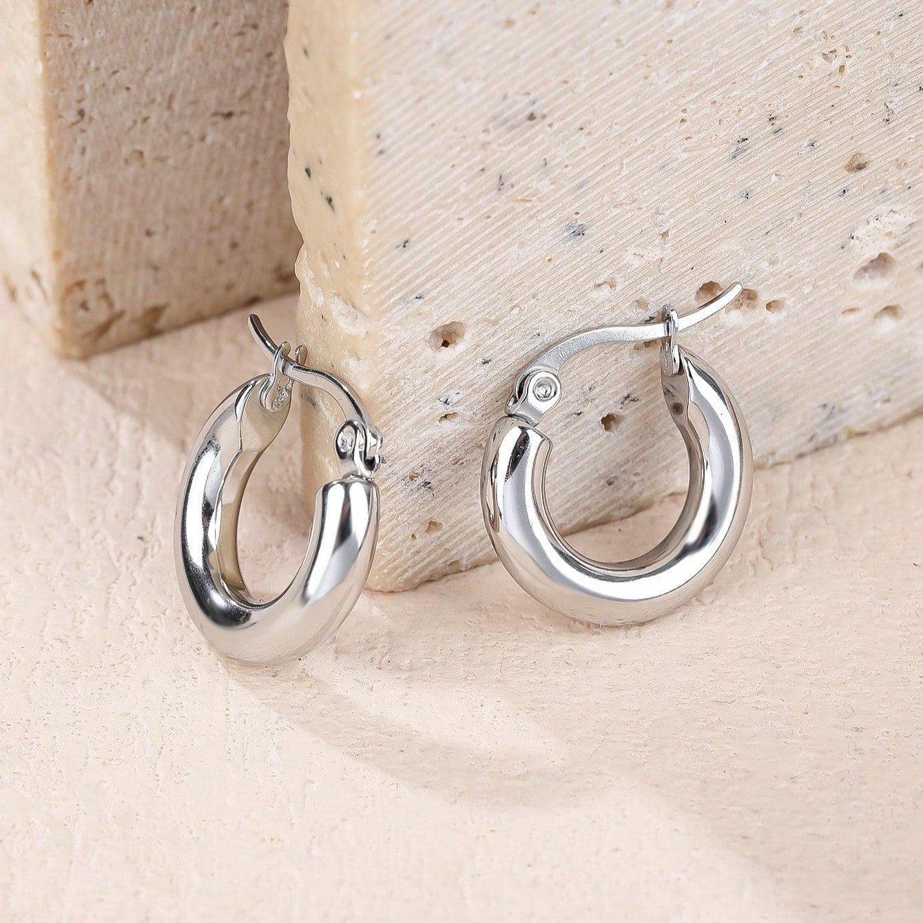 Pendientes de acero inoxidable