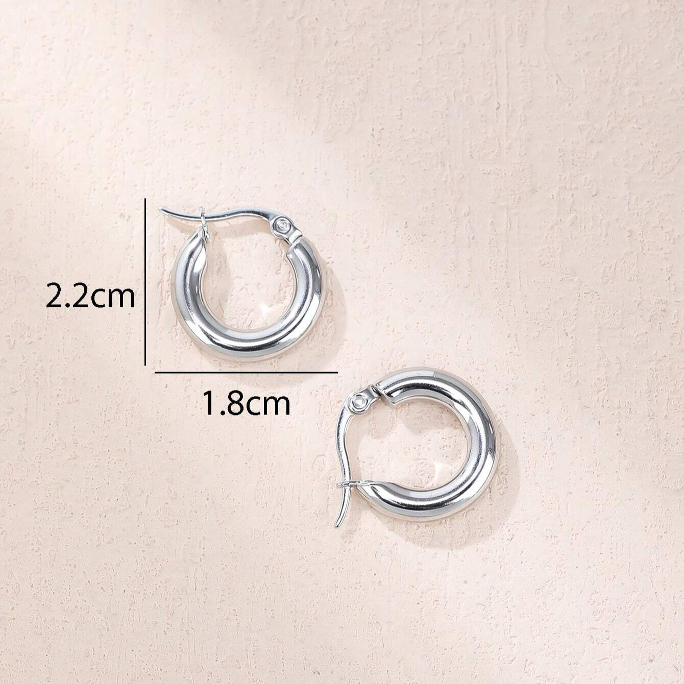 Pendientes de acero inoxidable