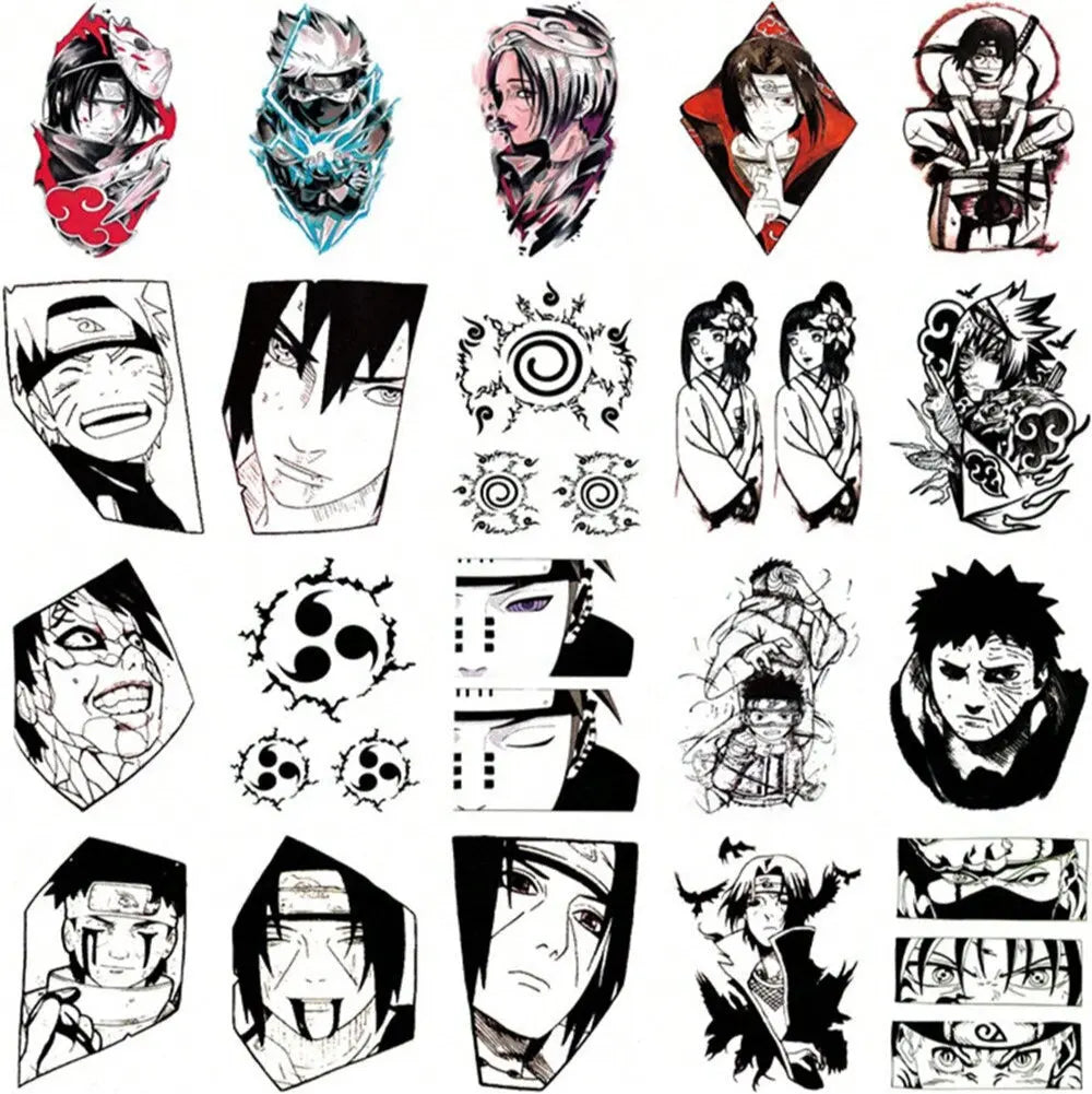 Tatuajes Naruto 20pcs Temporales