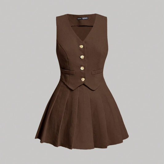 Traje de mujer sin mangas de SHEIN MOD