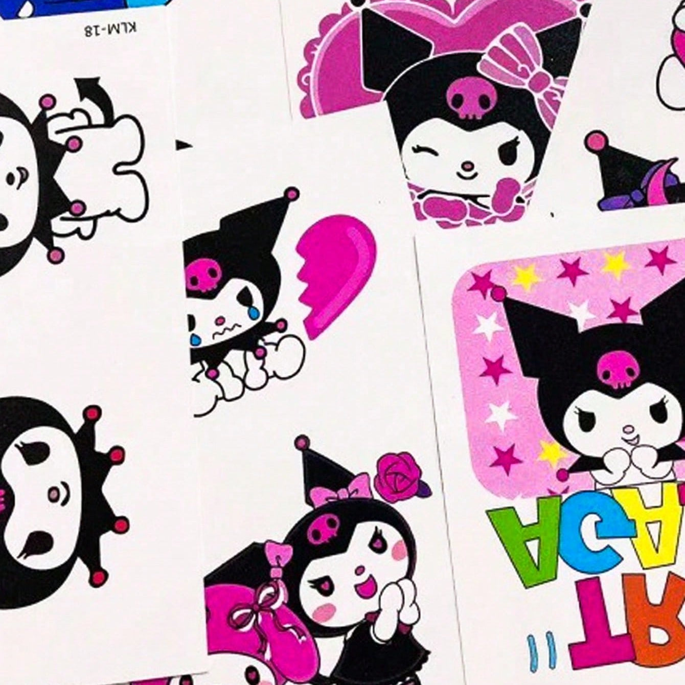 Set de 30 Pegatinas Anime Hello Kitty y Cinnamoroll Impermeables