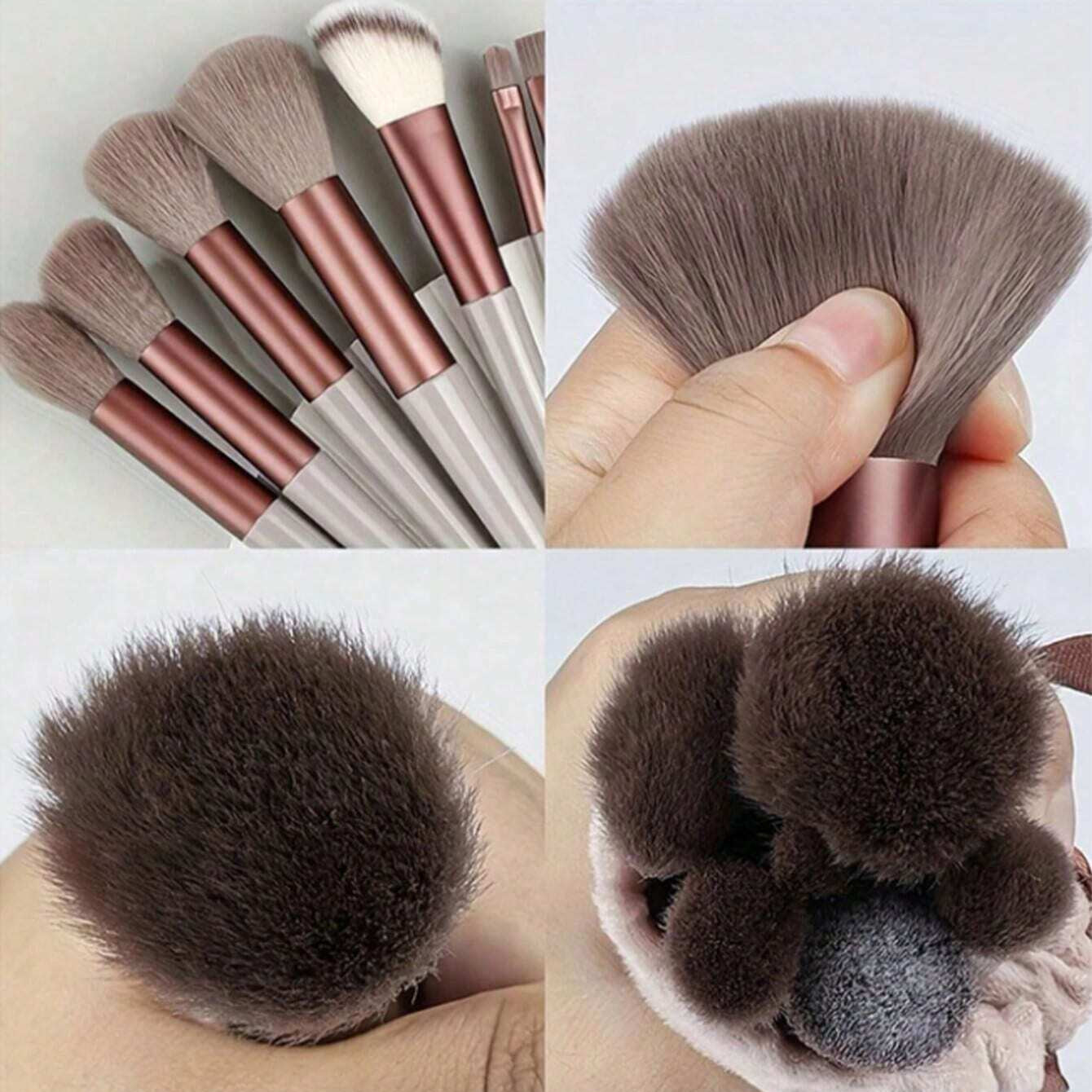 Juego de 15 brochas de maquillaje