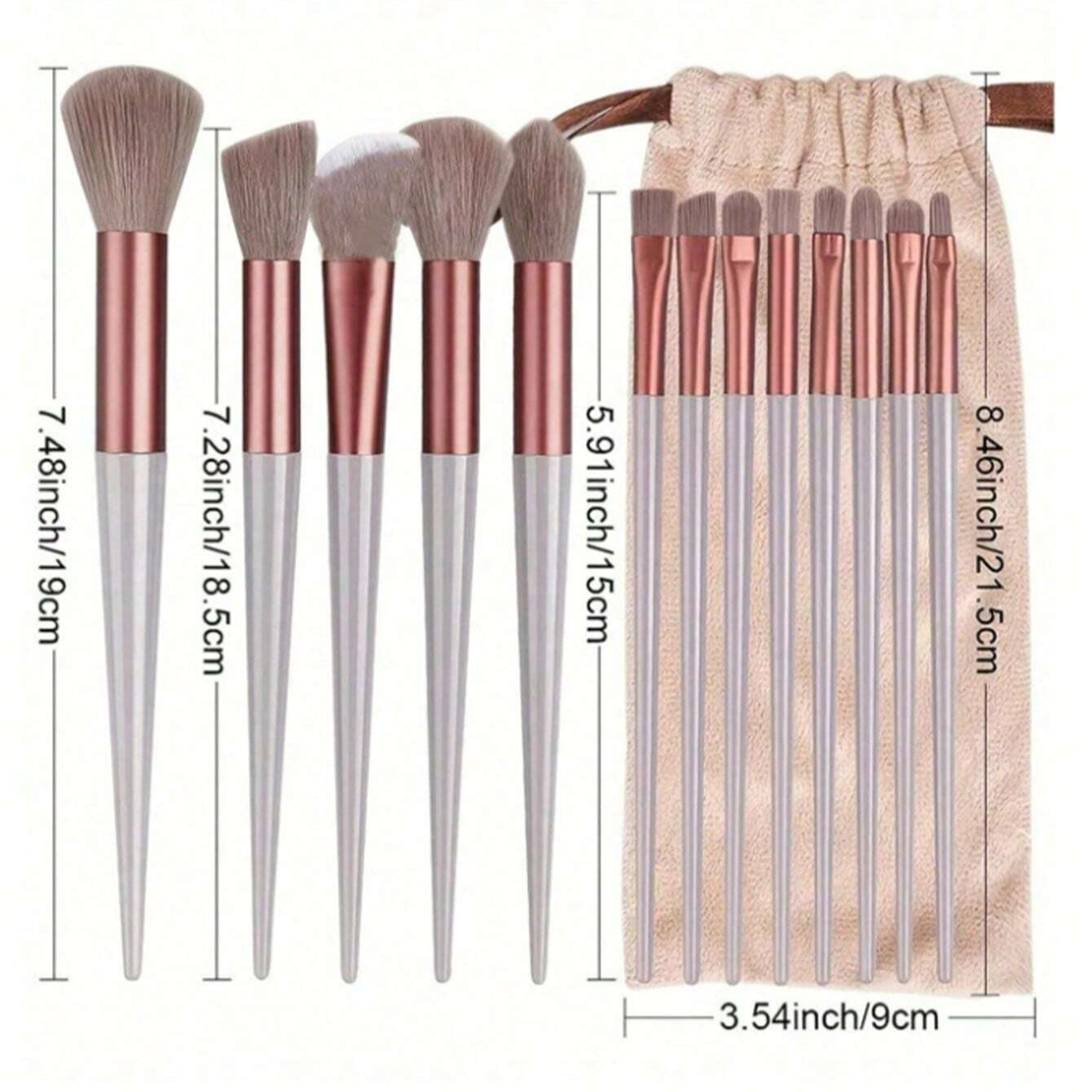 Juego de 15 brochas de maquillaje