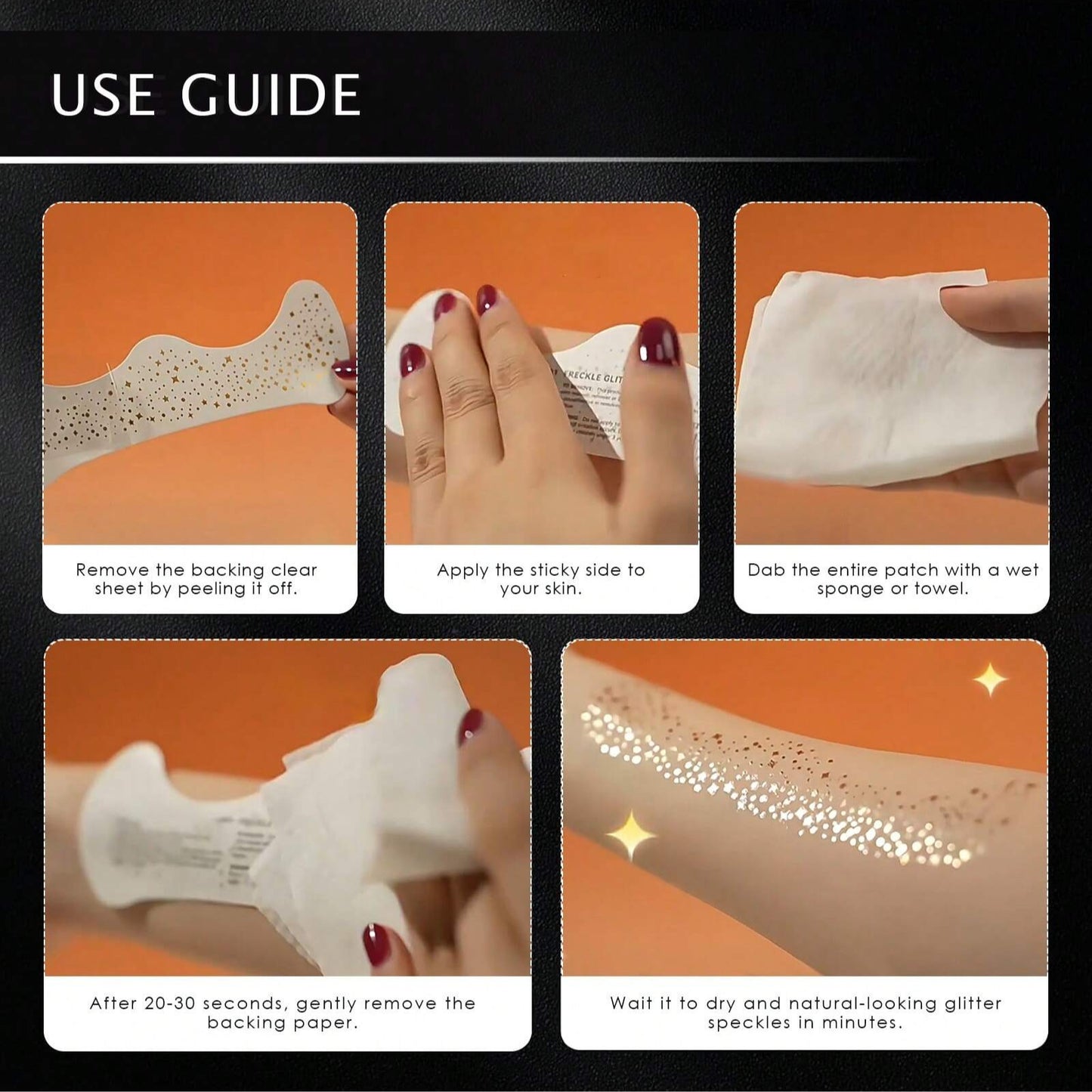 Tatuajes de Puntos Brillantes para la Cara