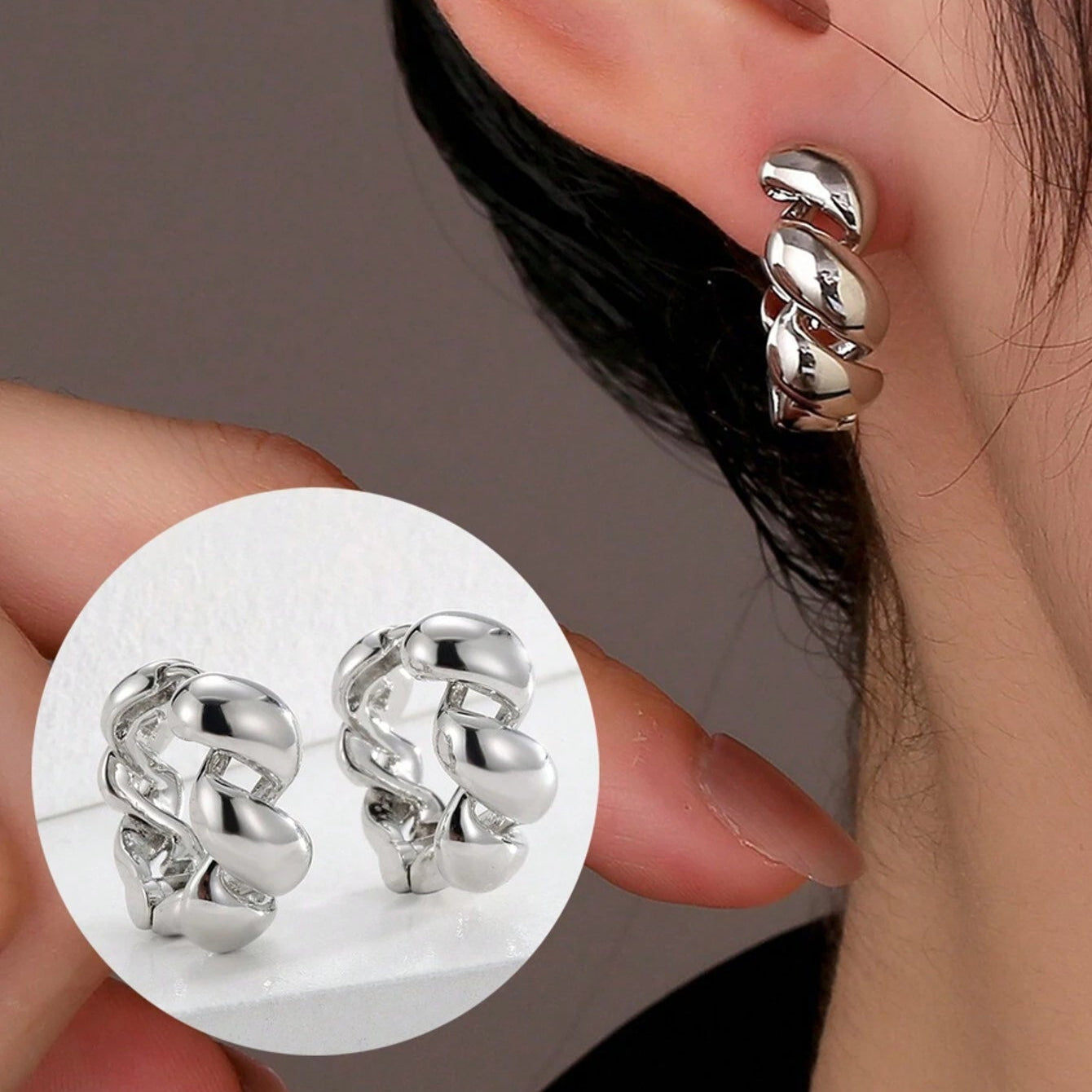 Pendientes de moda y elegancia