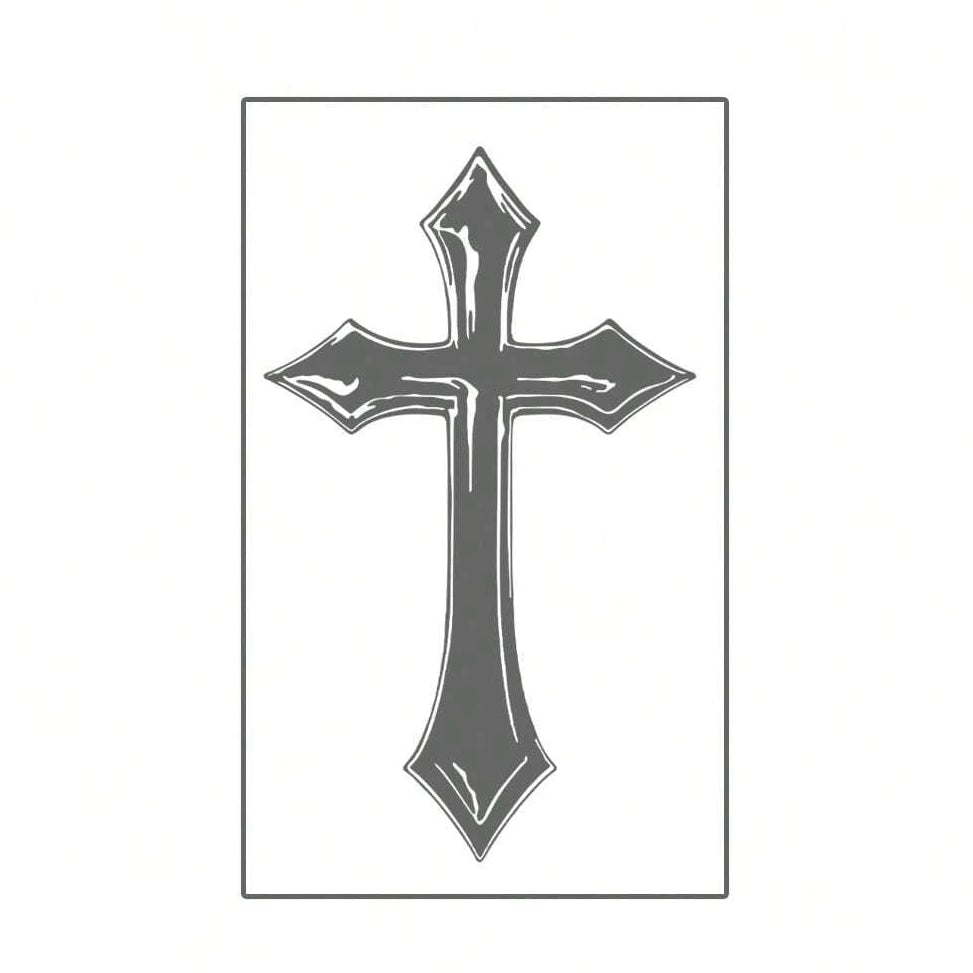 Tatuaje Temporal Gothic Cross INKARTLINK, Pack 3 Diseños Oscuros