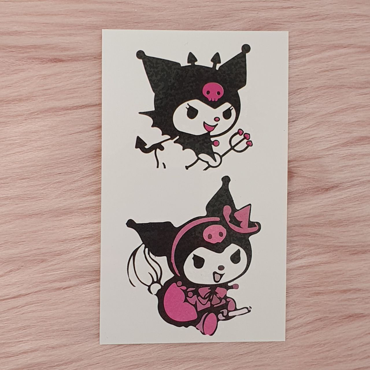 Tatuajes Temporales Kuromi Shein