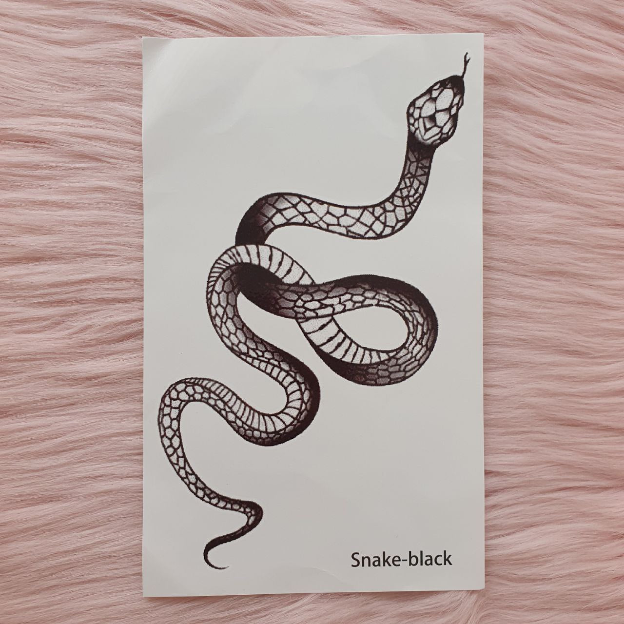 Tatuaje Temporal Serpiente Enrollada MEET MAGIC TATTOO