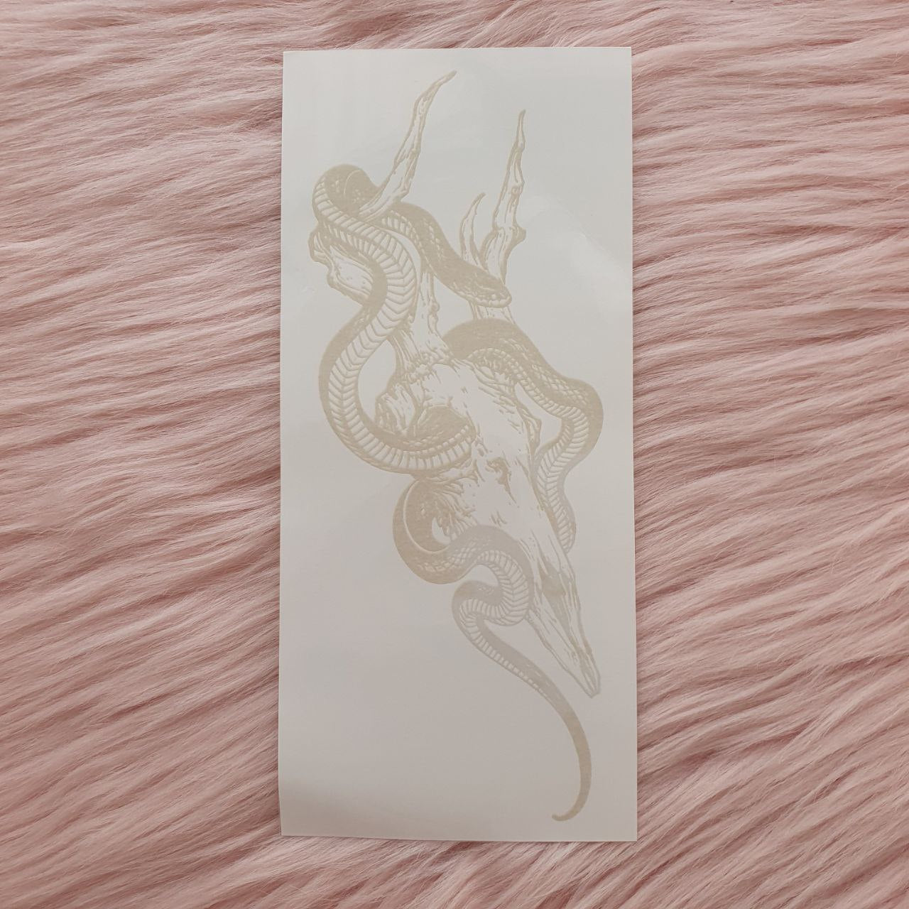 🔝 Tatuaje Temporal Serpiente y Madera INKARTLINK