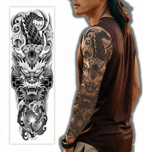 🔝 Tatuaje Temporal Brazo Dragón Shein
