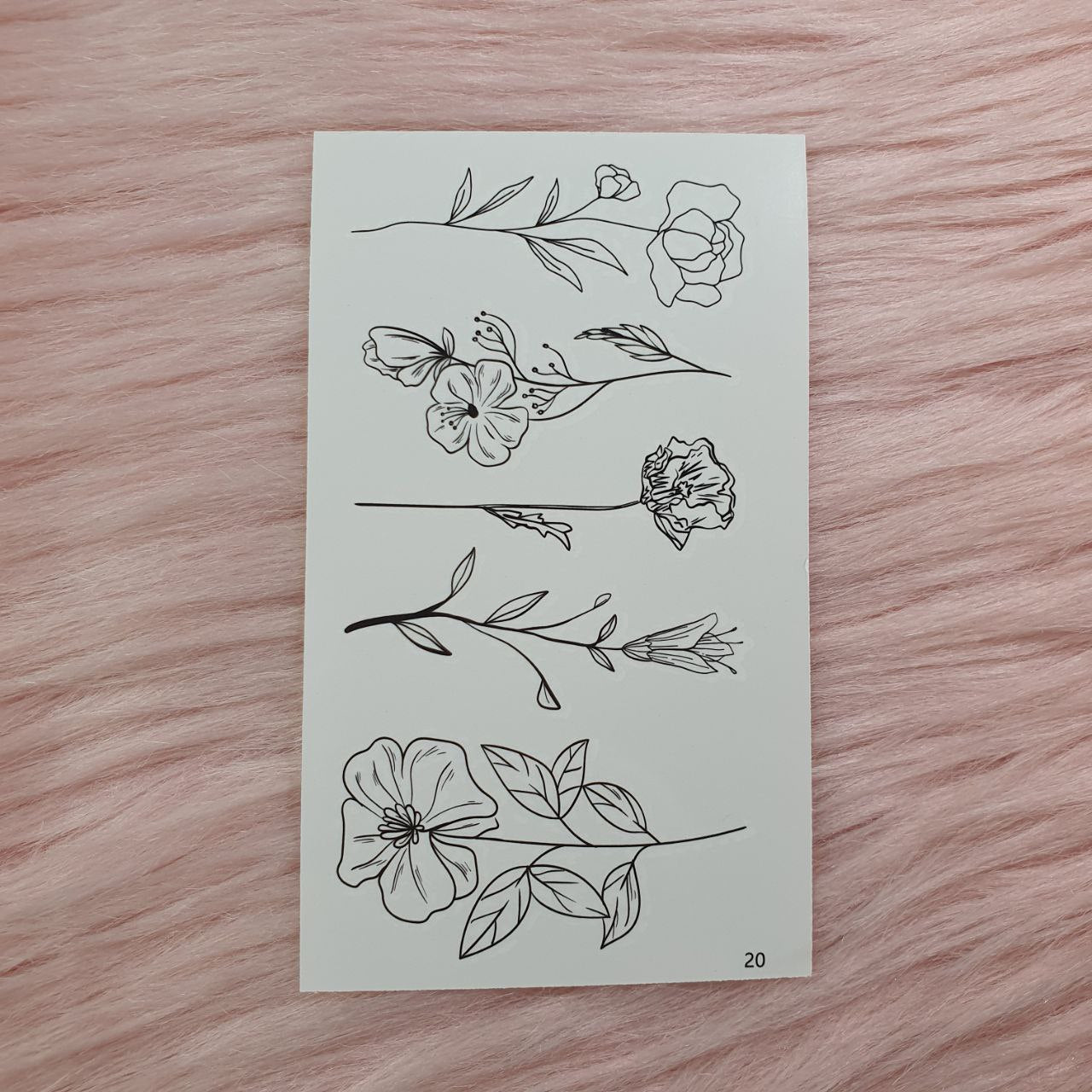 Tatuajes Temporales de Flores y más Shein