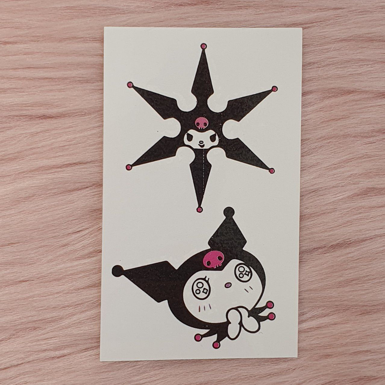 Tatuajes Temporales Kuromi Shein