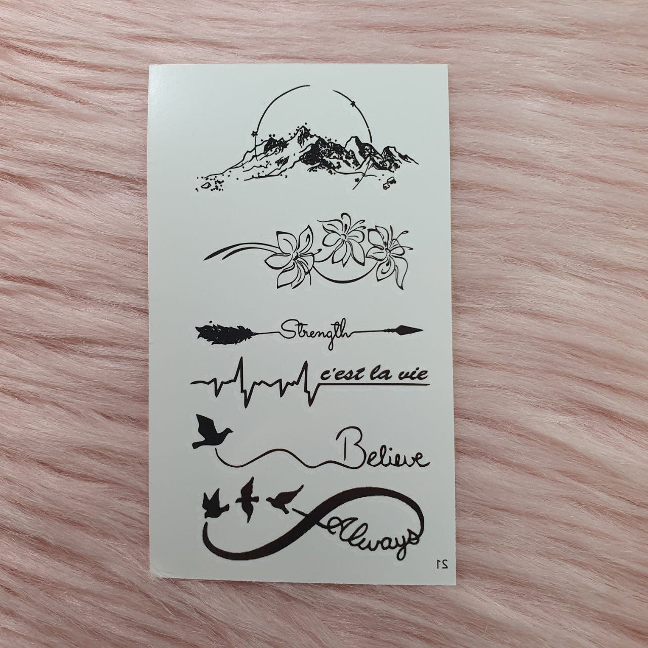Tatuajes Temporales de Flores y más Shein