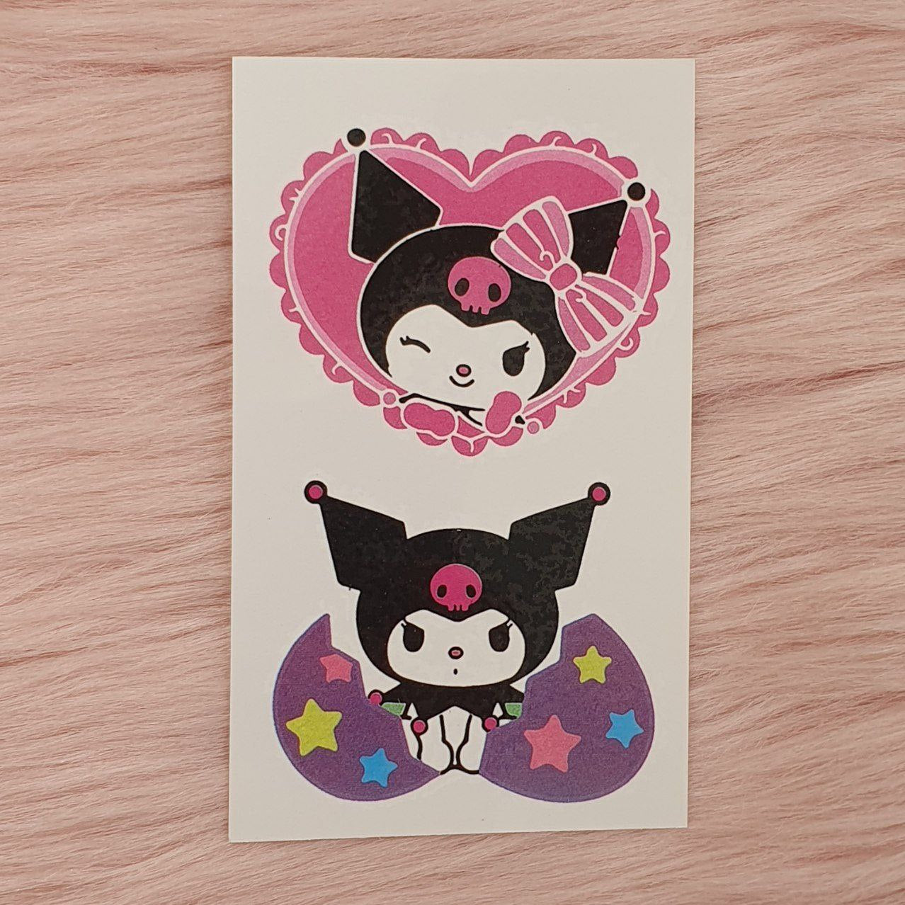 Tatuajes Temporales Kuromi Shein