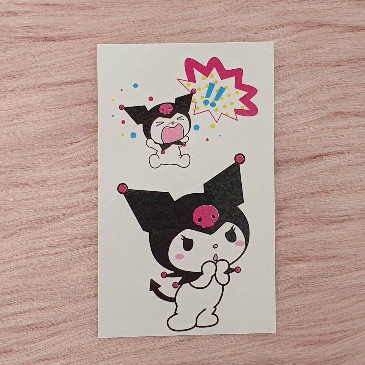 Tatuajes Temporales Kuromi Shein