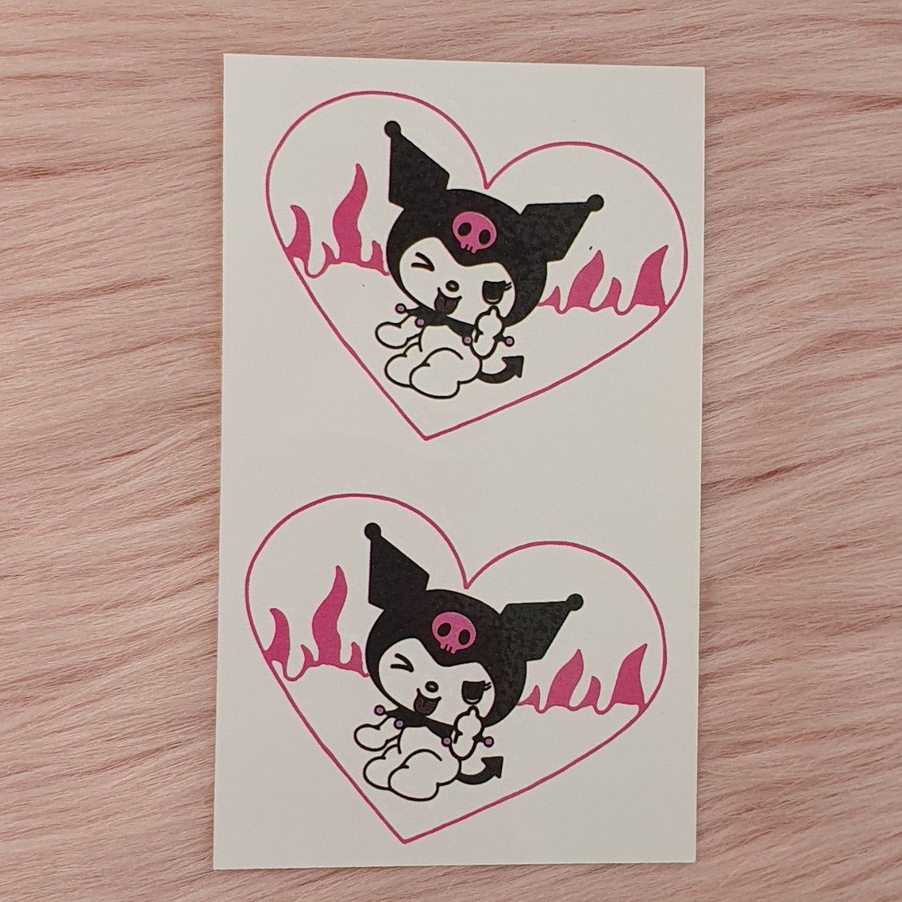 Tatuajes Temporales Kuromi Shein