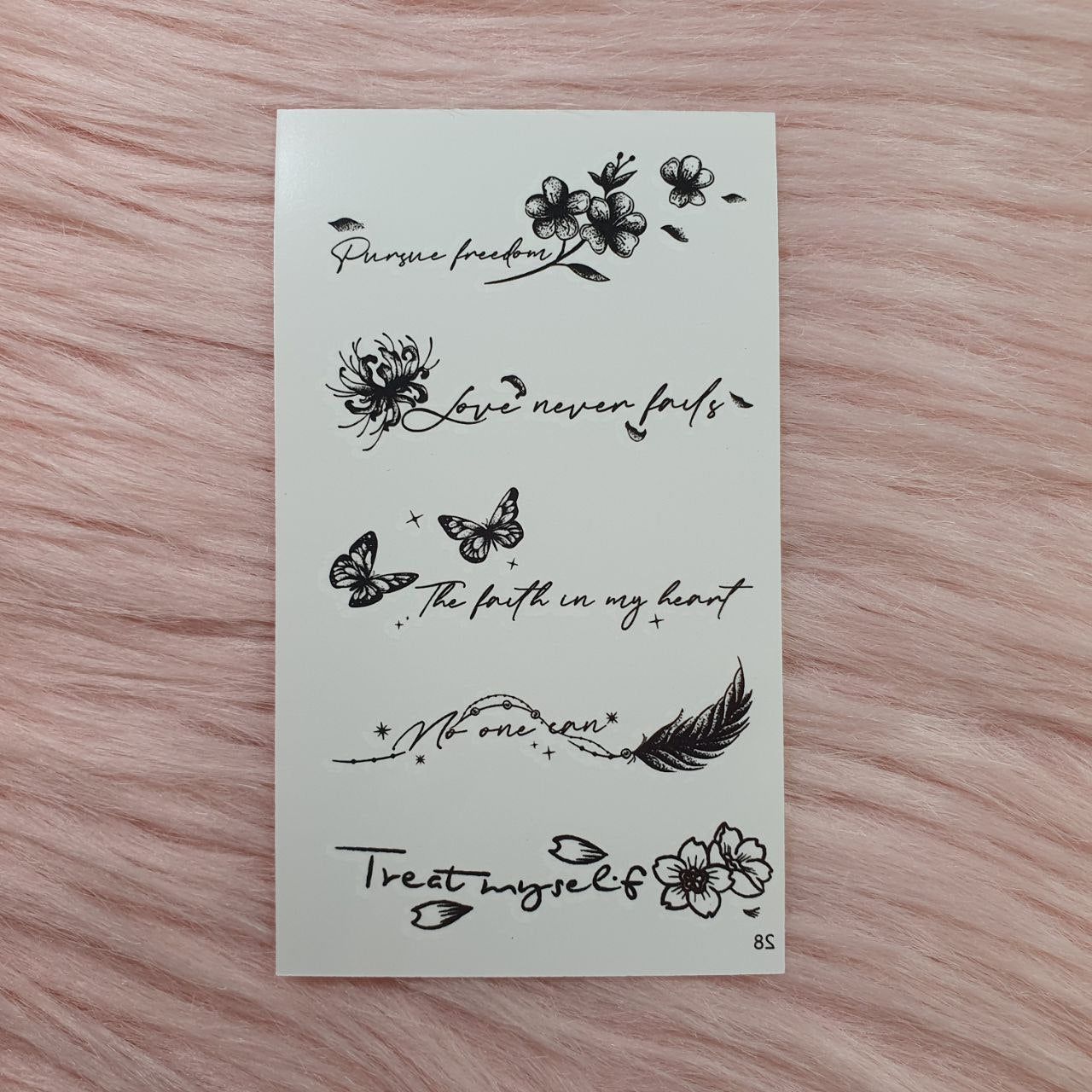 Tatuajes Temporales de Flores y más Shein
