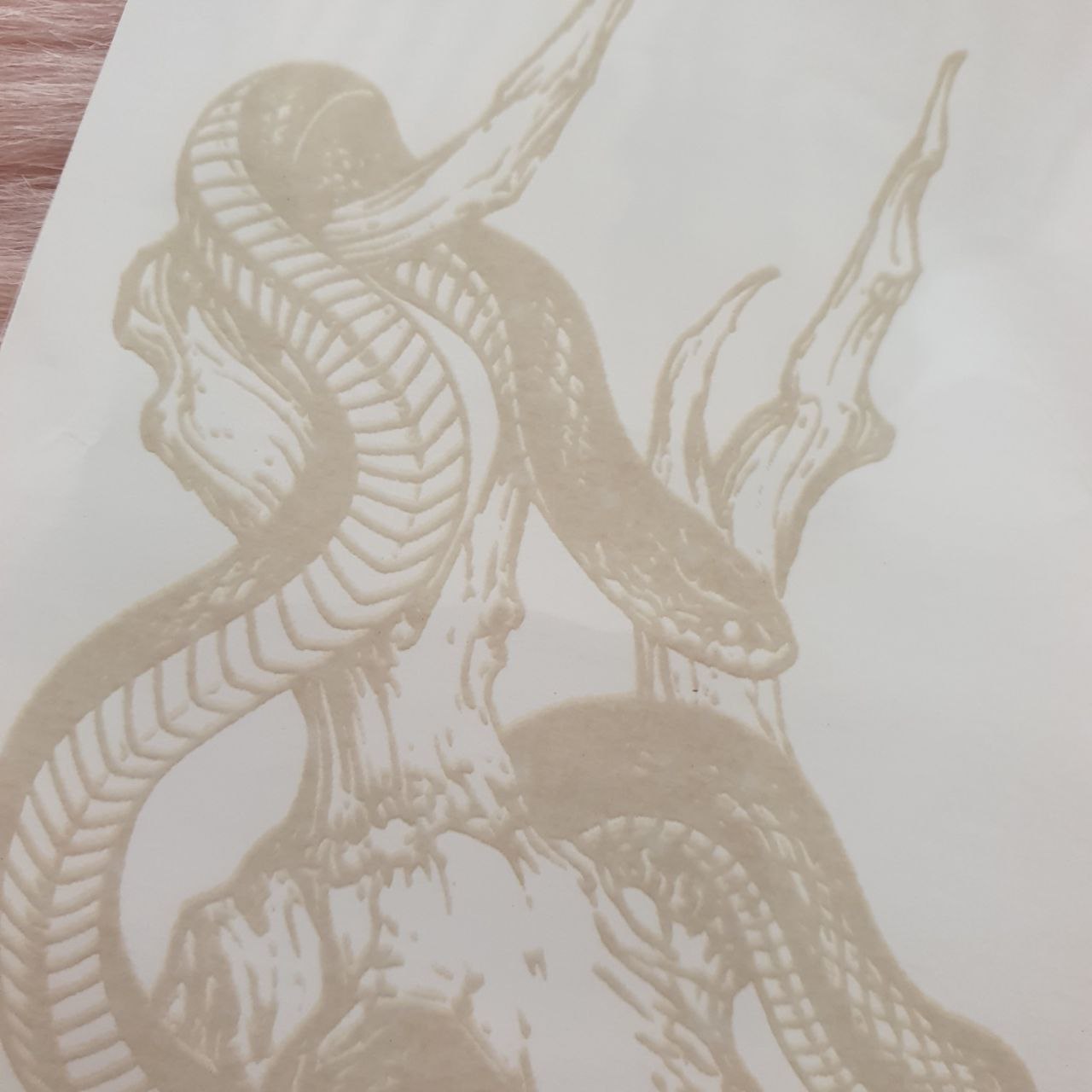 🔝 Tatuaje Temporal Serpiente y Madera INKARTLINK