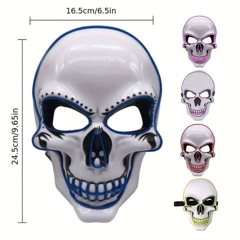 Máscara de Calavera LED Temu