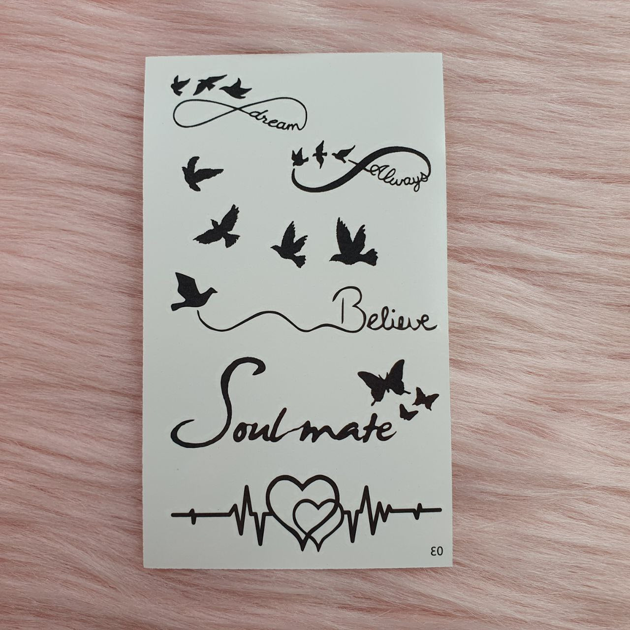 Tatuajes Temporales de Flores y más Shein