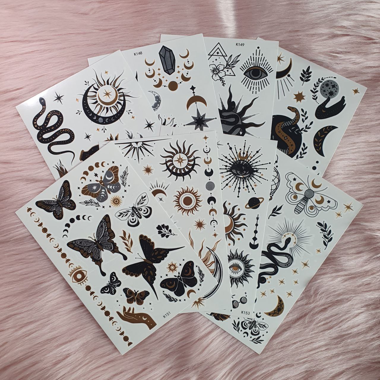 Tatuajes Temporales Metalizados Tiebeauty