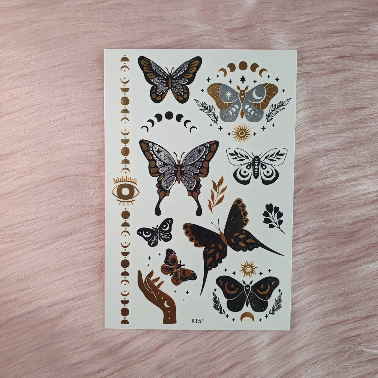Tatuajes Temporales Metalizados Tiebeauty
