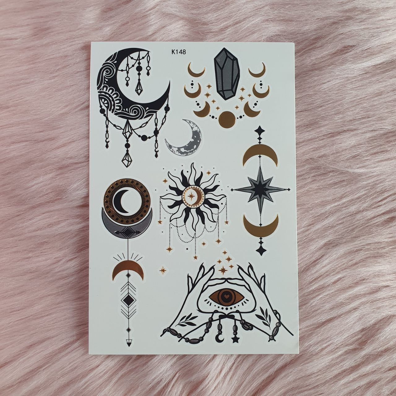 Tatuajes Temporales Metalizados Tiebeauty
