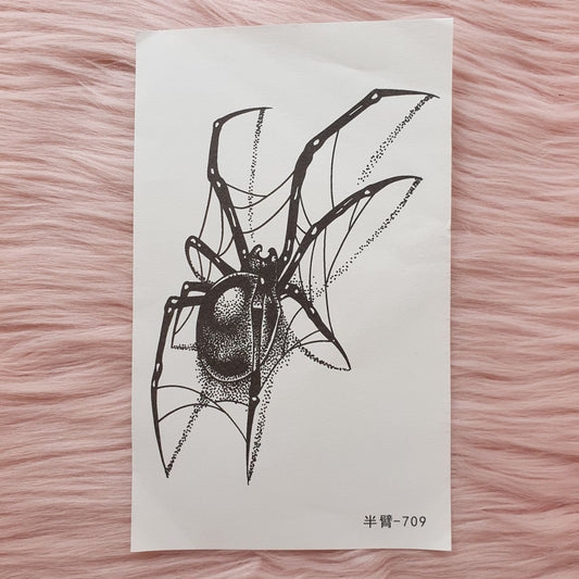 🔝 Tatuaje Temporal de Araña XM&XP Tattoos