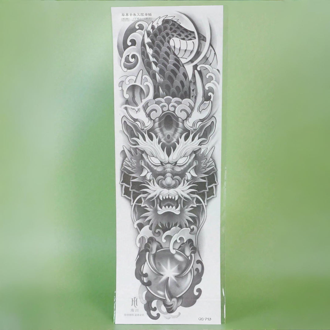 🔝 Tatuaje Temporal Brazo Dragón Shein