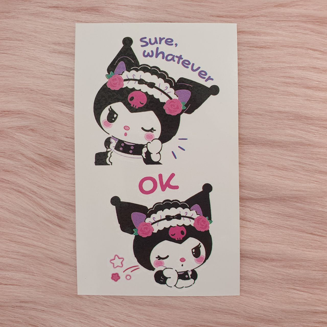 Tatuajes Temporales Kuromi Shein