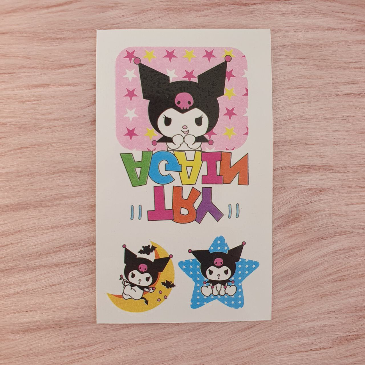 Tatuajes Temporales Kuromi Shein