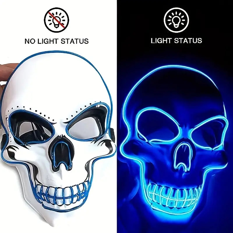 Máscara de Calavera LED Temu