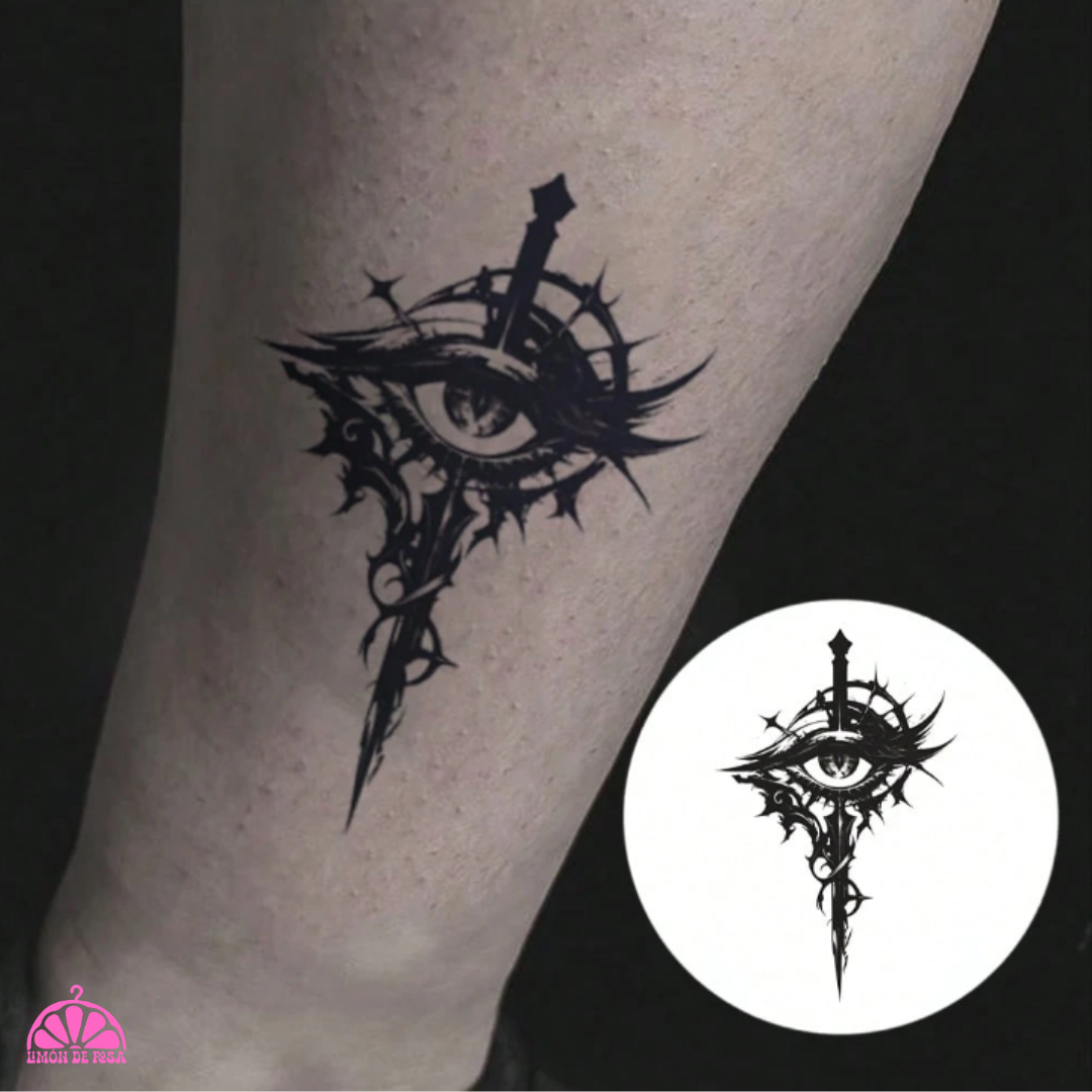 🔝 Tatuaje Temporal Ojo Boldink